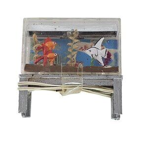 Lundby Aquarium Fish Tank Dollhouse Furniture Diorama Vintage 1970’s Mini